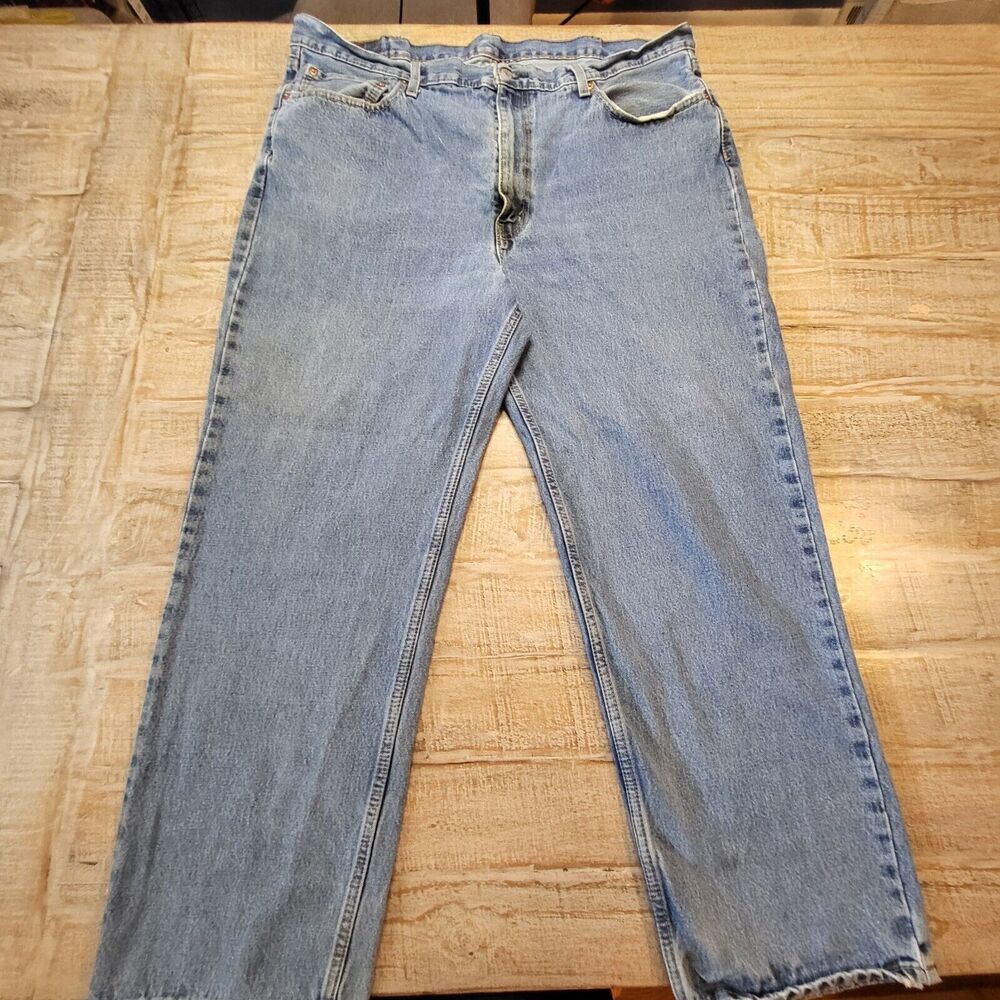 Levis 550 Jeans Mens 40x29 Blue Relaxed Fit Denim Workwear Distressed‎